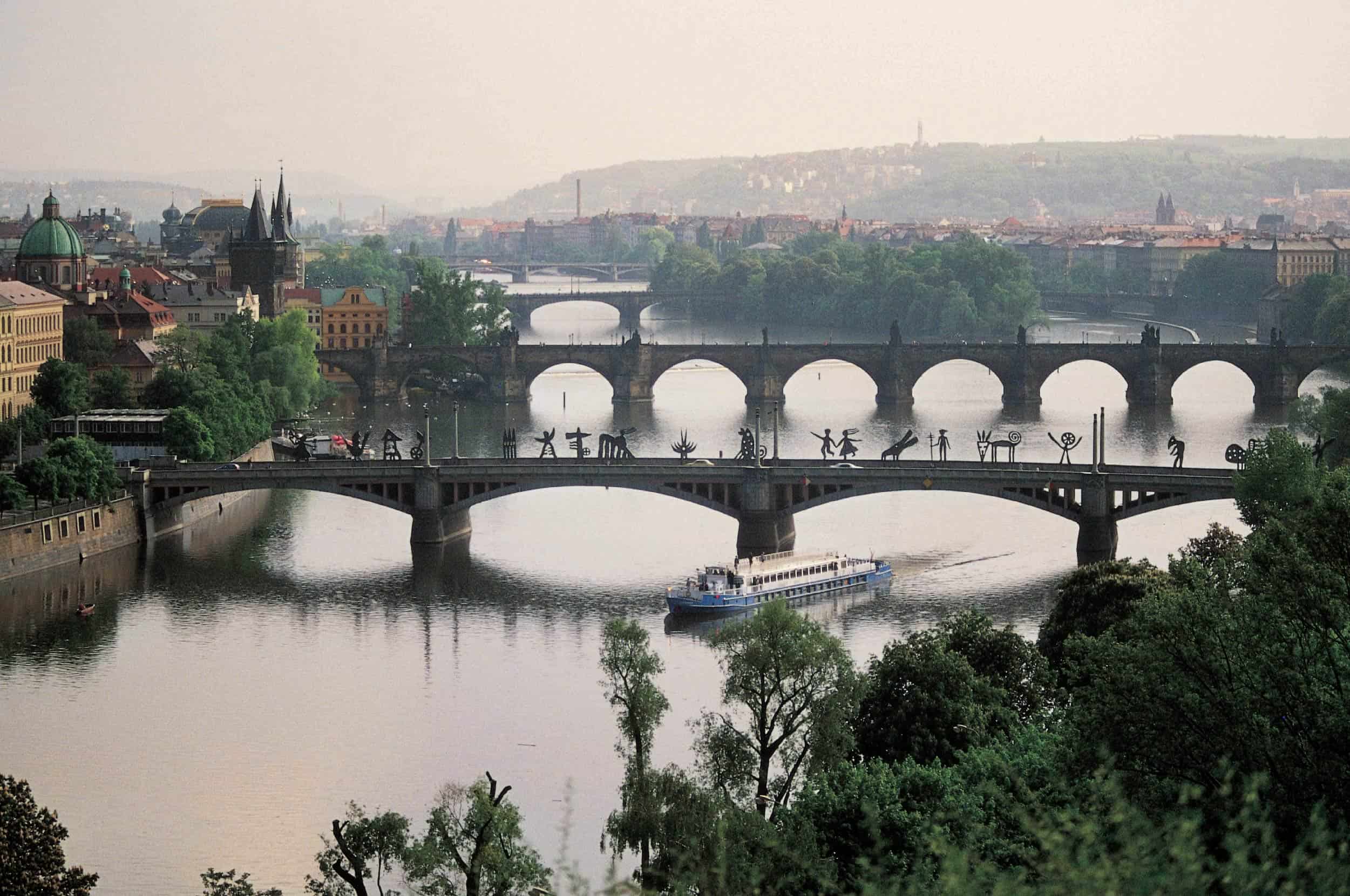 nadim karam public art Manes Bridge, Prague