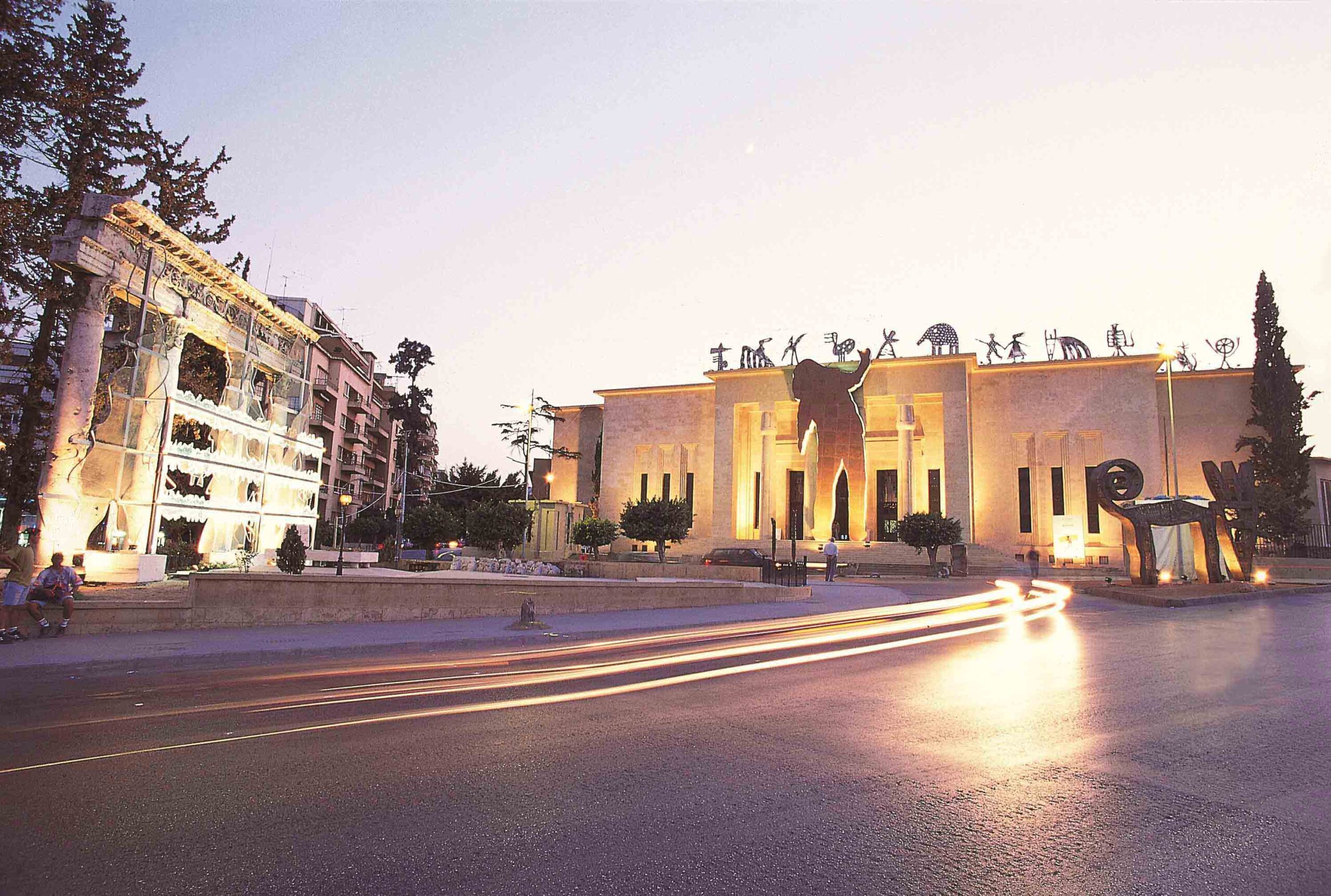 nadim karam public art installation at the National Museum of Beirut