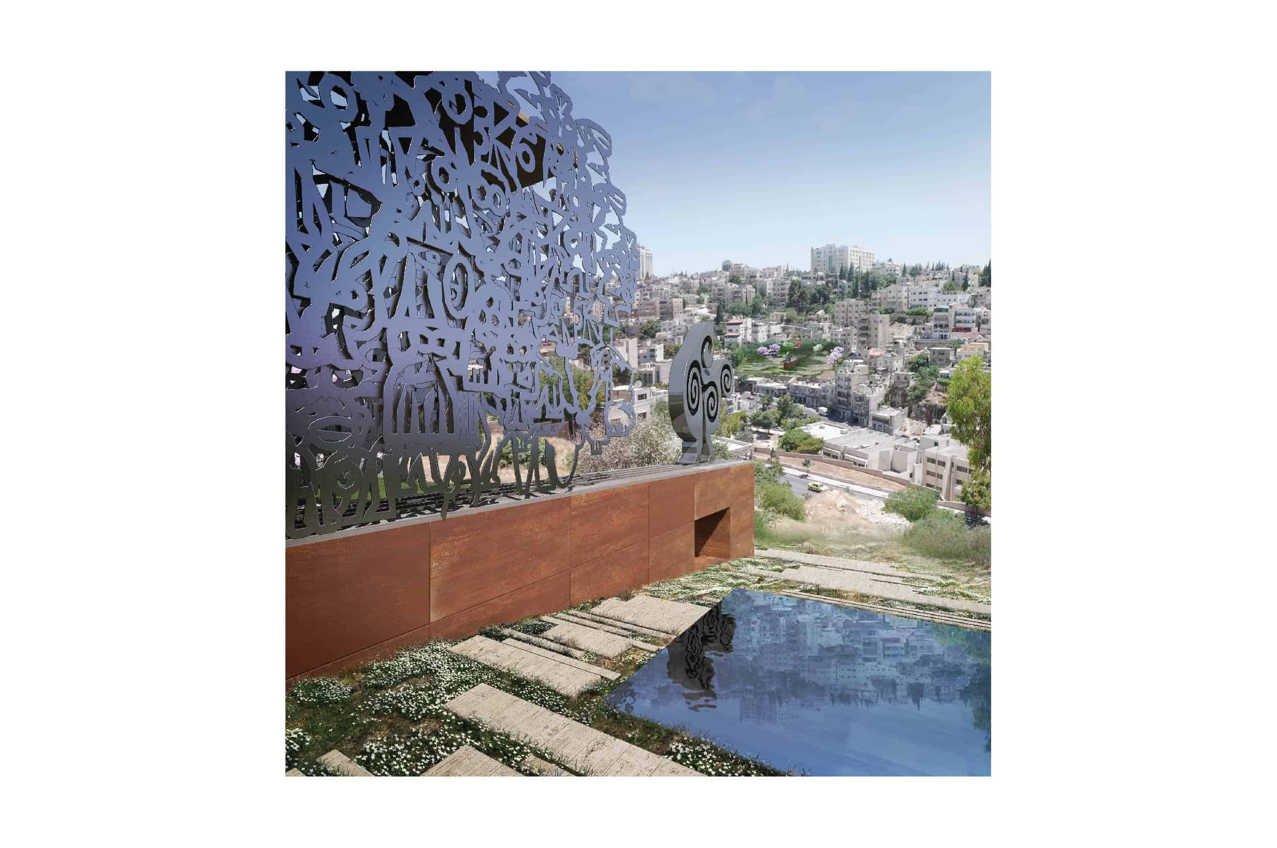 nadim karam urban art installation in Amman