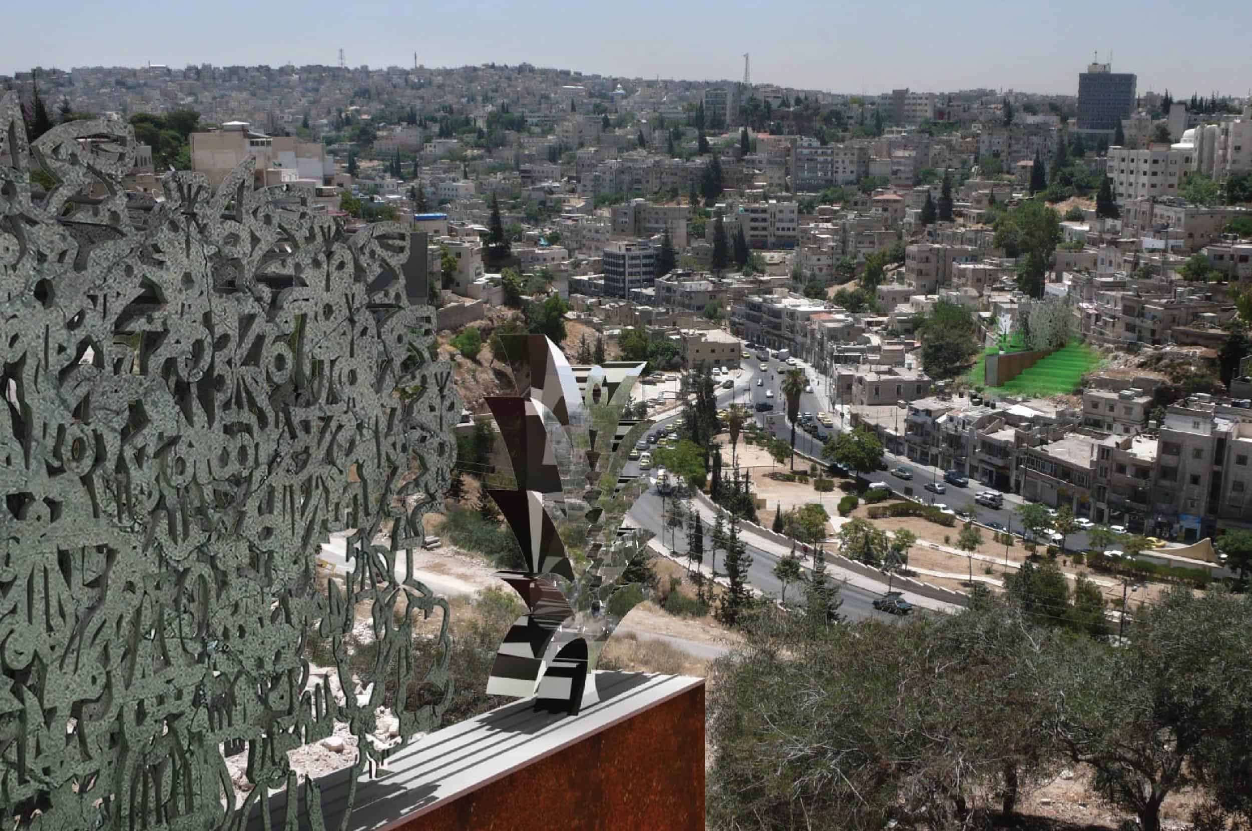 nadim karam urban art installation in Amman