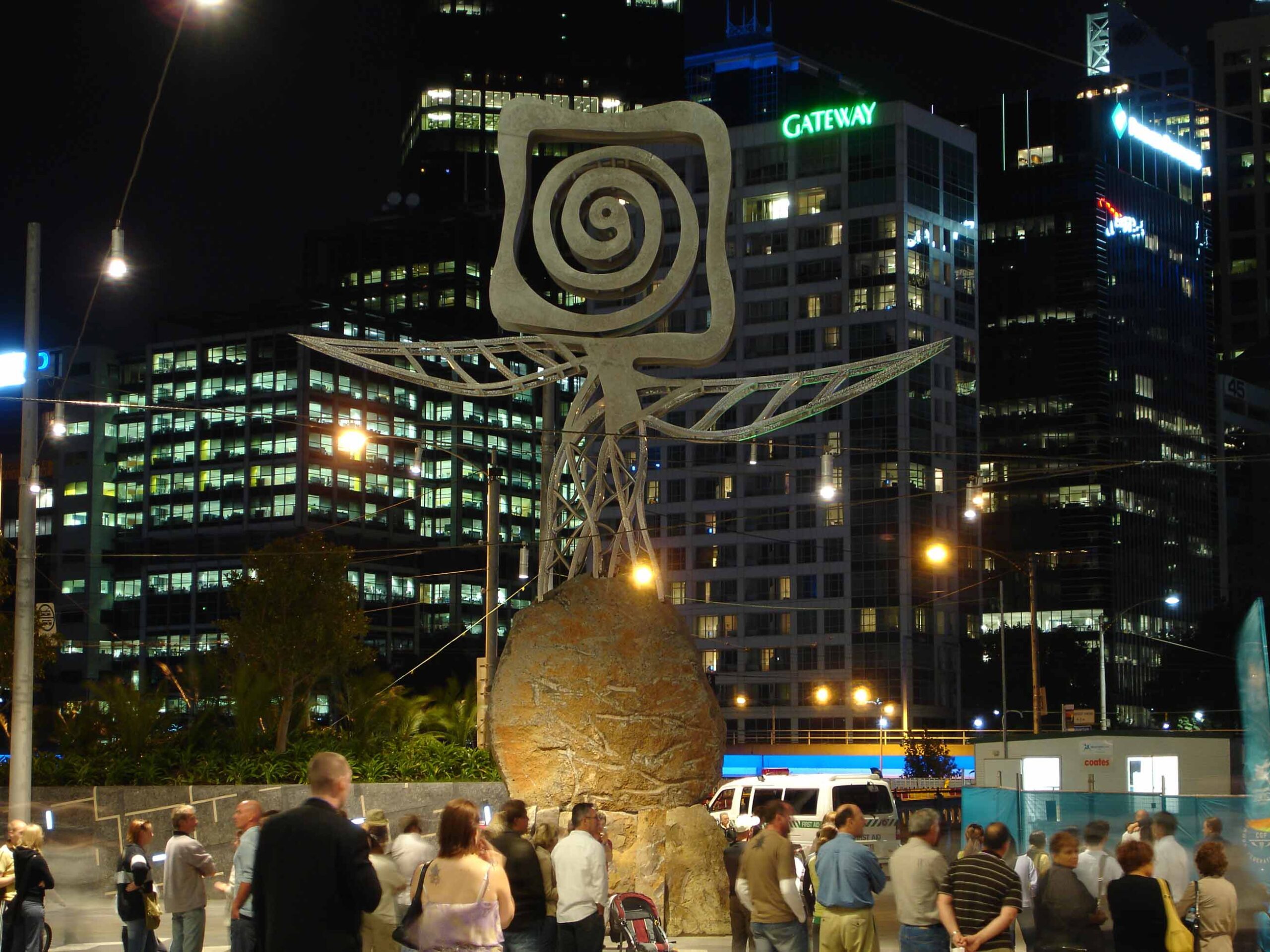 nadim karam public art Melbourne bridge