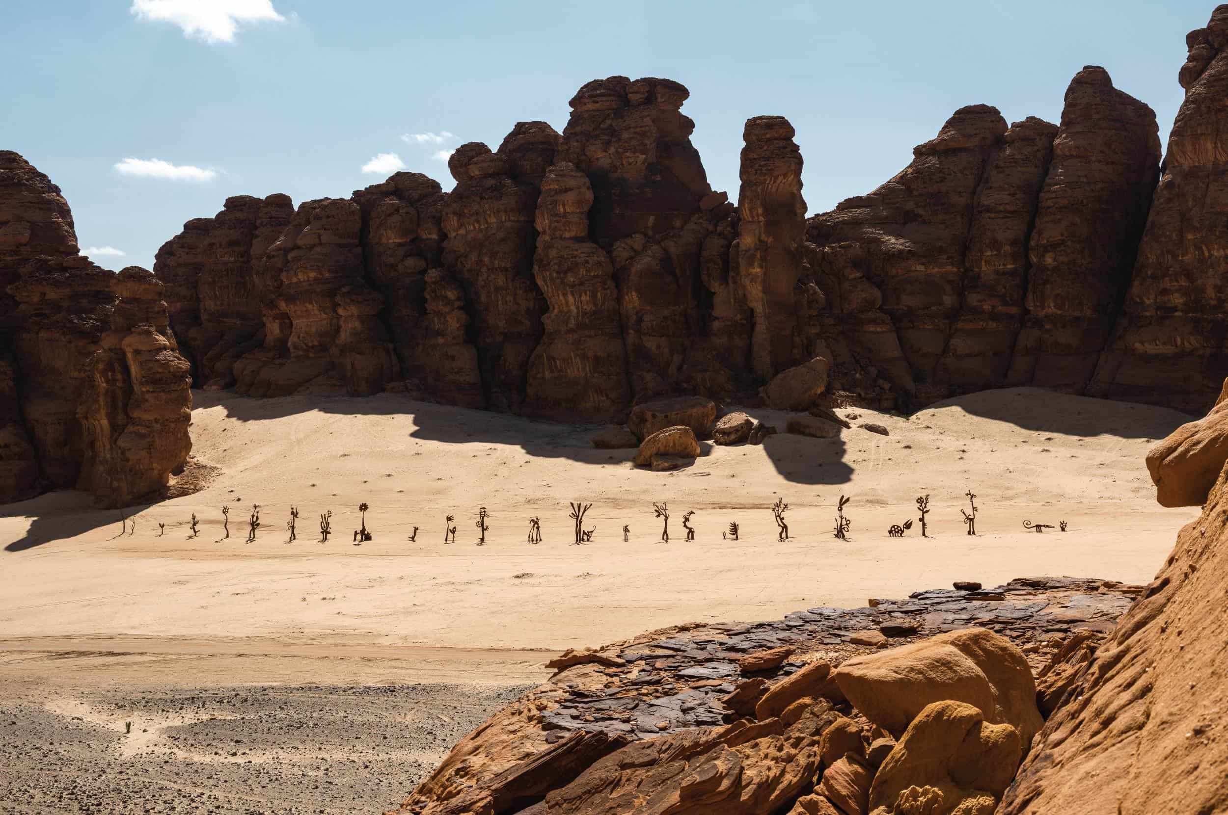 nadim karam parade in ALULA desert public art