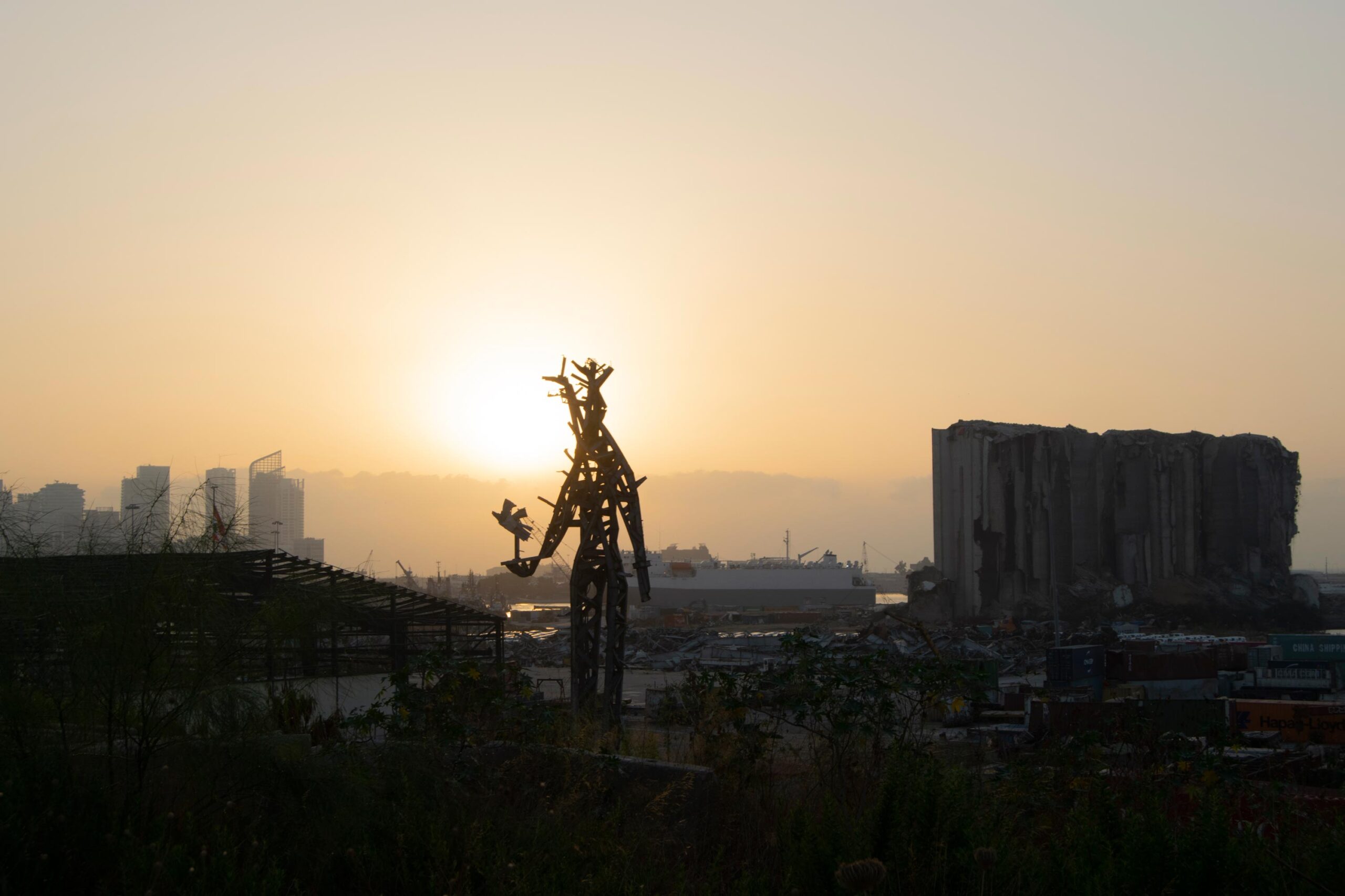 nadim karam the gesture beirut port