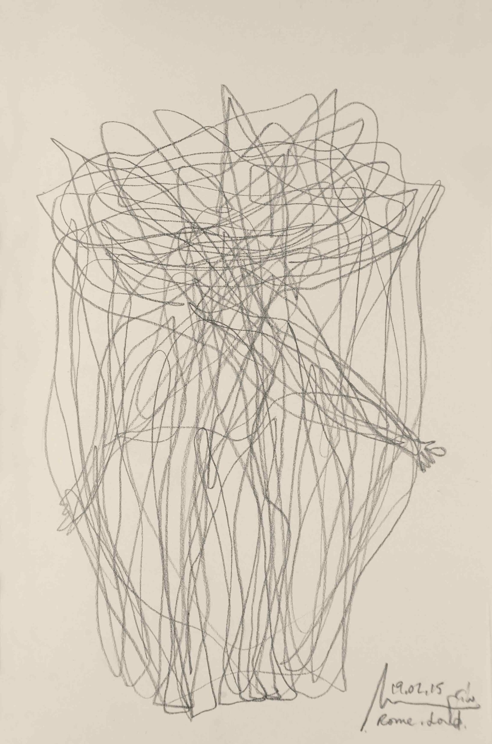 nadim karam sketch about thoughts and emotions- art about human mind complexity