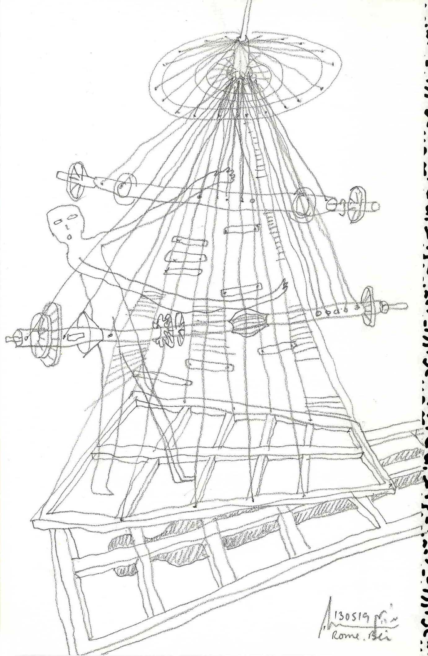 sketch nadim karam art about migration