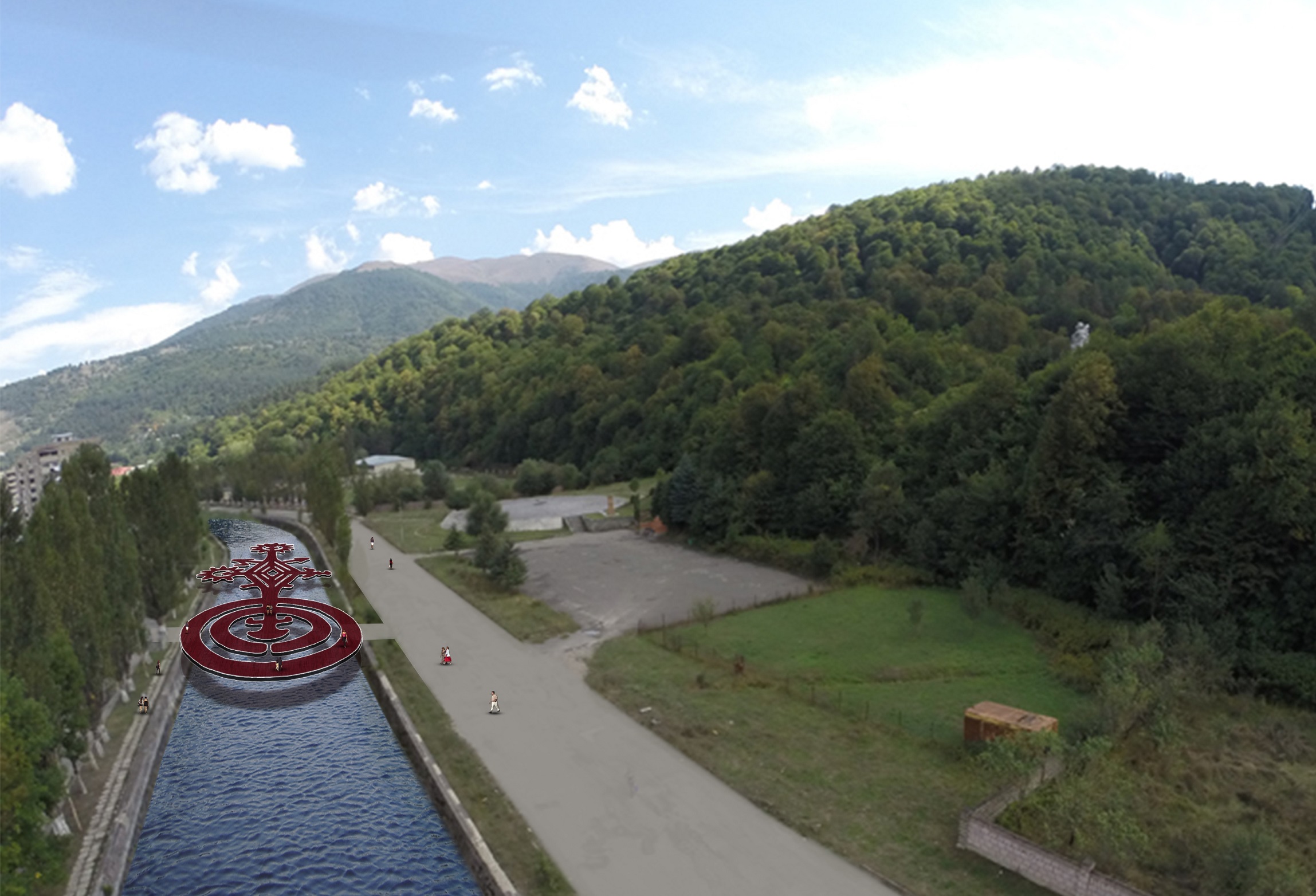 public art nadim karam urban studies Dilijan, Armenia