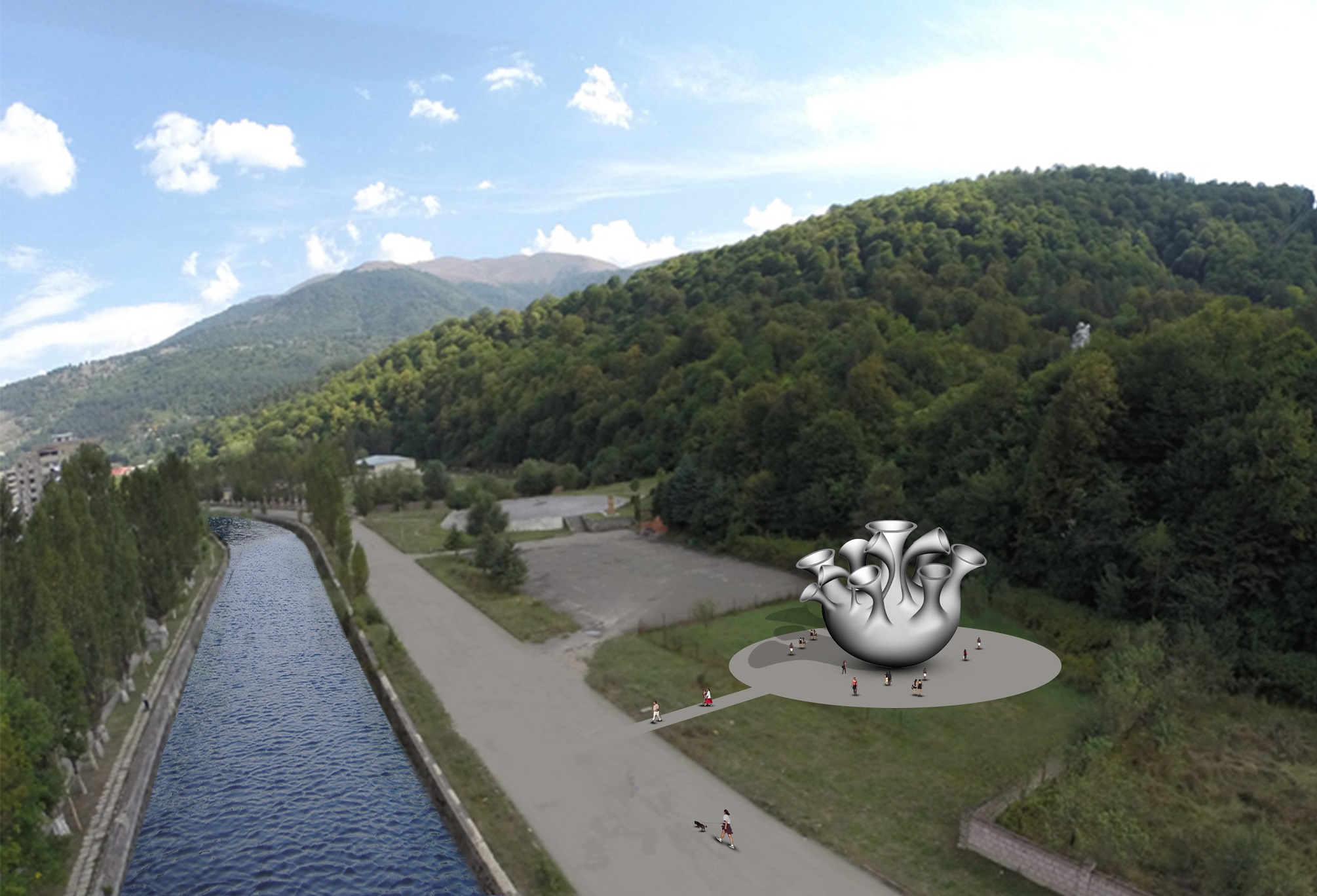 public art nadim karam urban studies Dilijan, Armenia