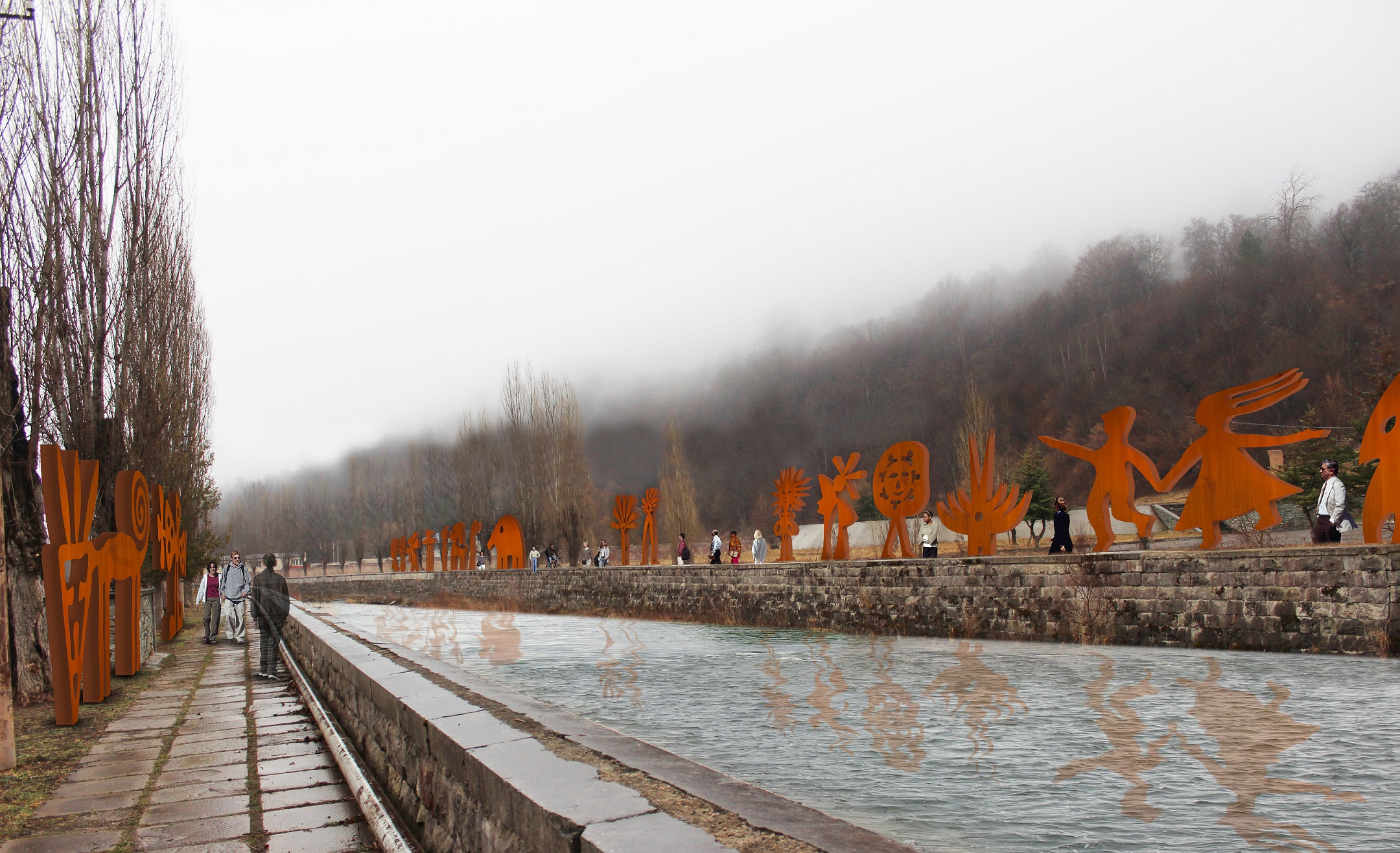 public art nadim karam urban studies Dilijan, Armenia