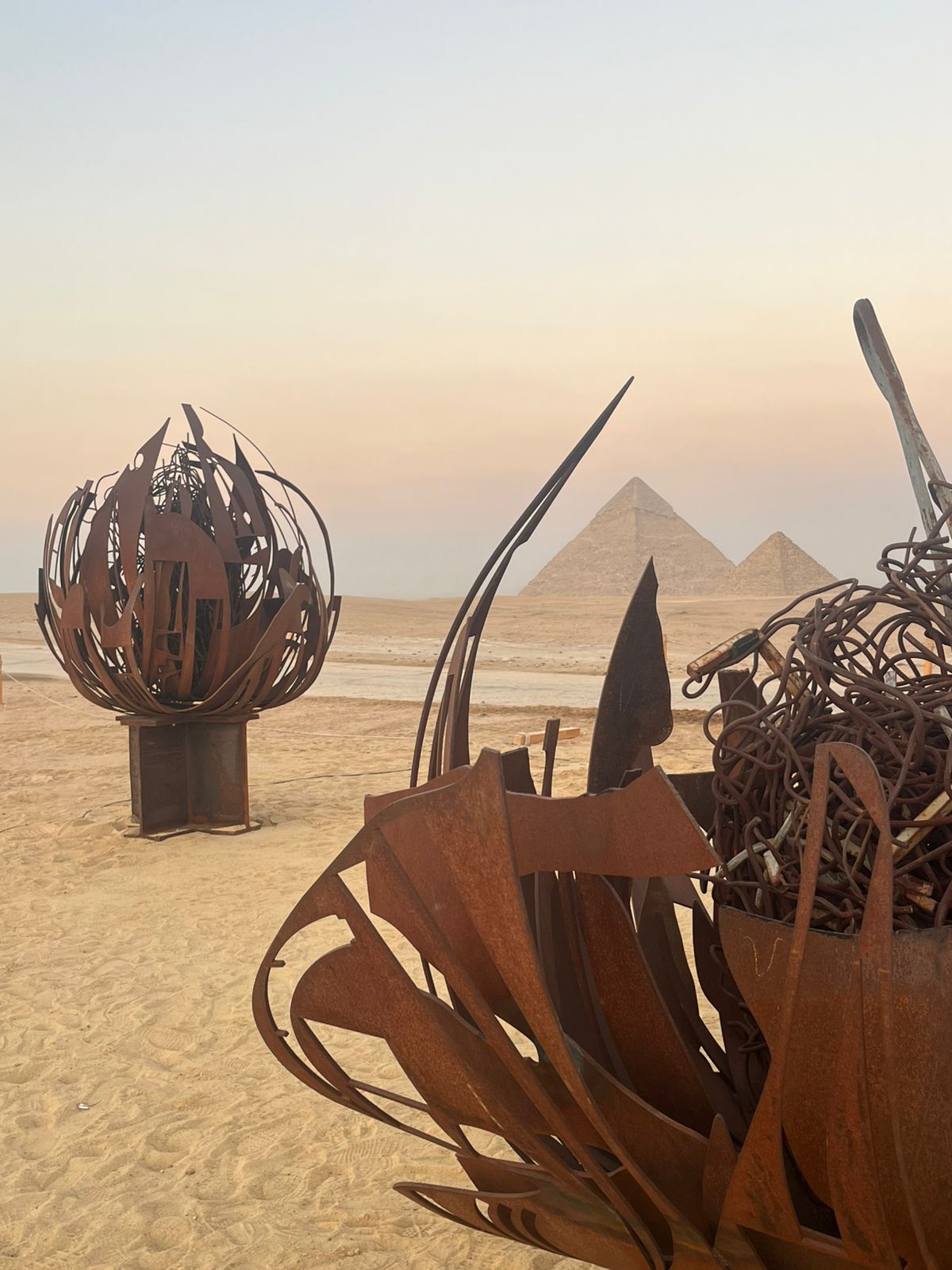 Nadim Karam Desert Flowers Art D'Egypte Sculptures public art